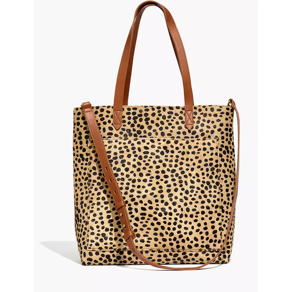 Madewell Handbags - Madewell The Medium Transport‎ Tote Printed Calf Hair Edition Tan and Brown New